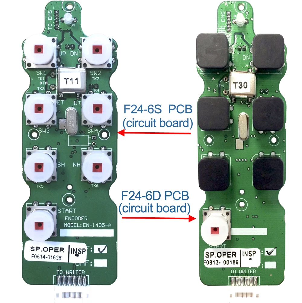 Telecontrol industrial 6 keys wireless crane  remote control F24-6S F24-6D transmitter emitter PCB or CPU Circuit board