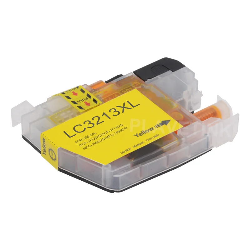 Чернильный картридж Plavetink LC3213 XL совместимый для принтеров Brother LC 3213 с чернилами на