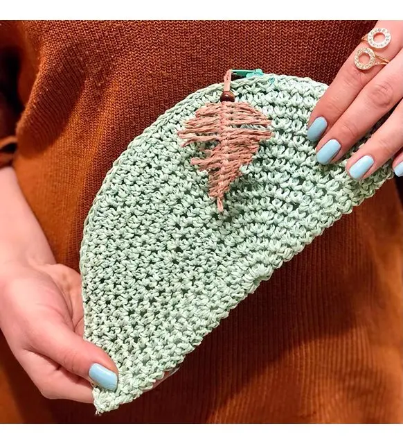 

MINT COLOR Design, Handmade, Straw Handbag