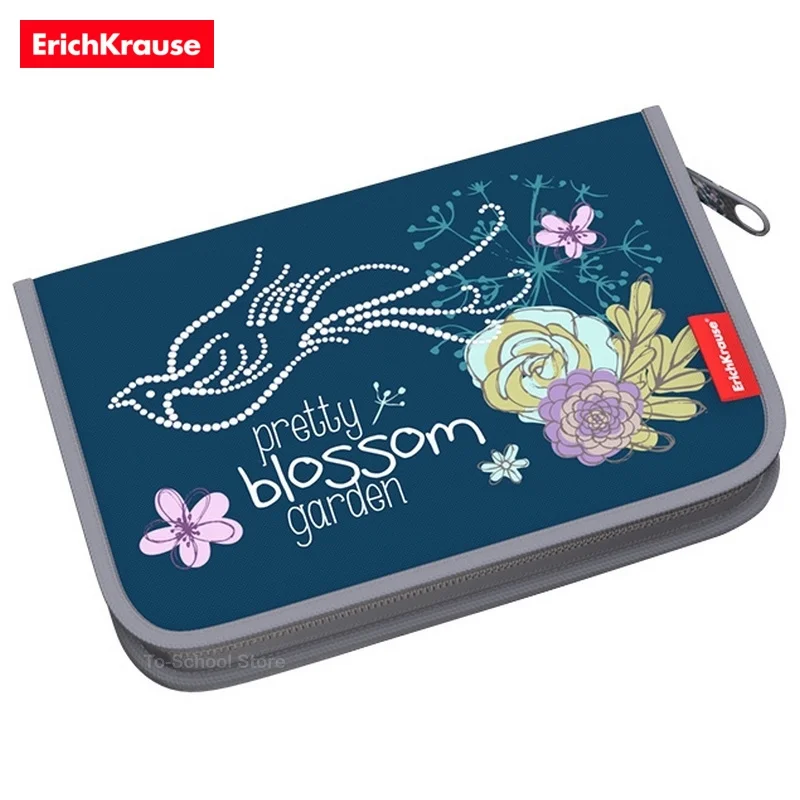 Школьный пенал Erich Krause без наполнения для девочки - Blossom (52544)