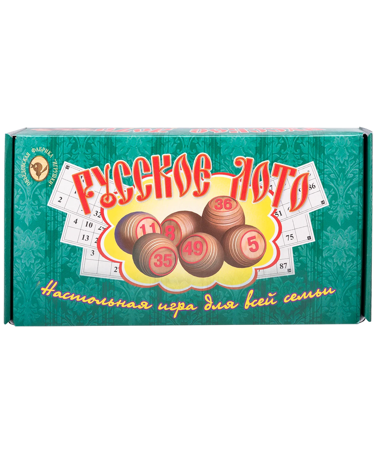 Лото 004-07 бочонок деревянный картонная коробка зеленый |