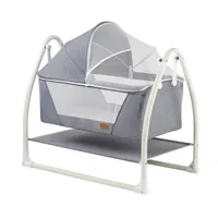 Jaju Baby, Portable Rocking Dark Gray Cradle, Easy Rocking Cradle for Babies, Comfortable for Newborns