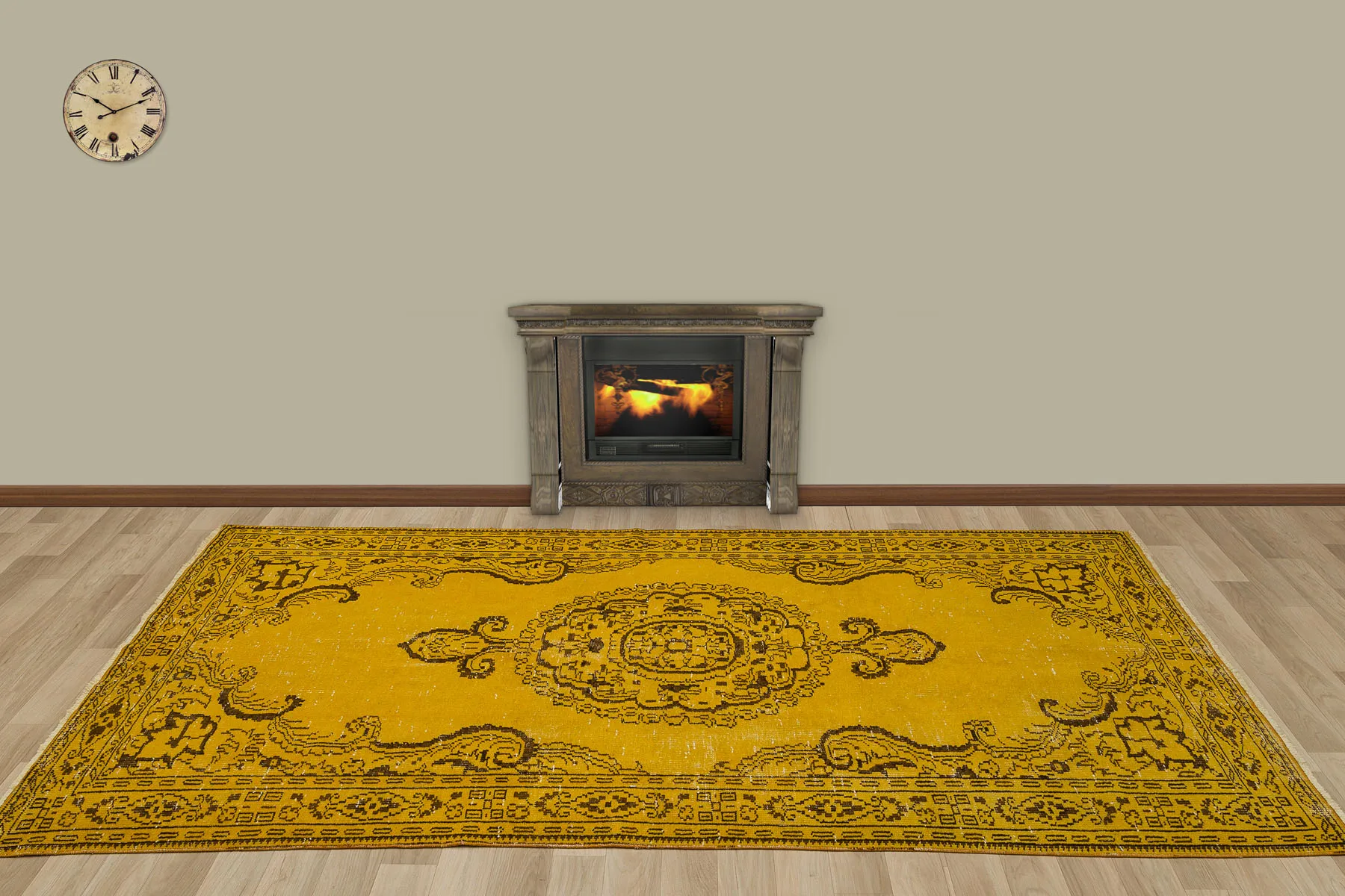 

Hand Woven Tumbled Carpet (7167)156x256