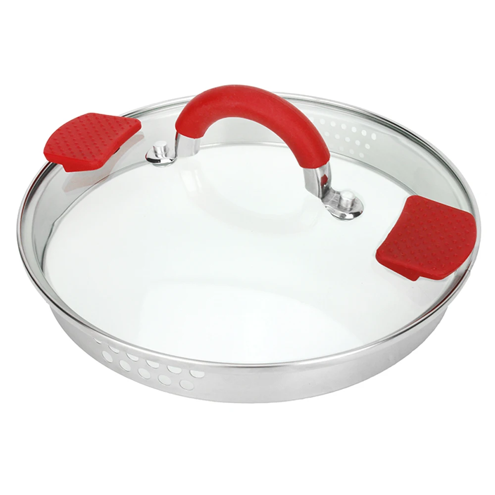 Толстая перламутровая кастрюля для супа из нержавеющей стали туба с двумя