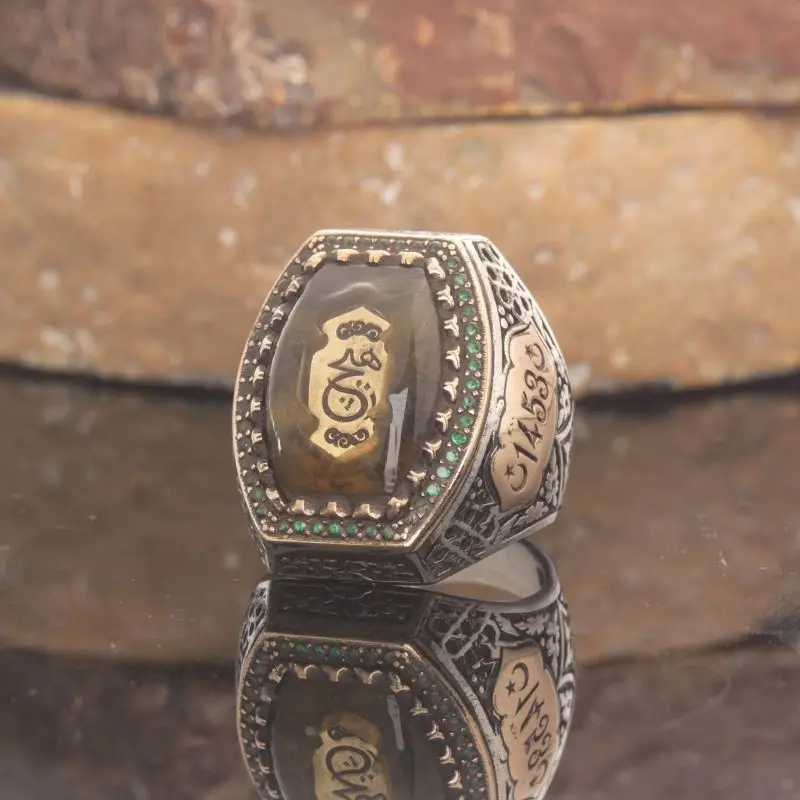 

Кольцо из стерлингового серебра 925 пробы в коричневый цвет спин модная Турецкая Высококачественная ручная работа Jawelery