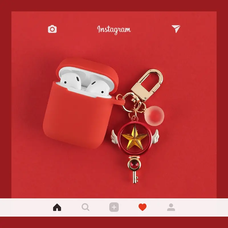 Японский милый аниме мультфильм карты Captor Брелок Сакура силиконовый Bluetooth