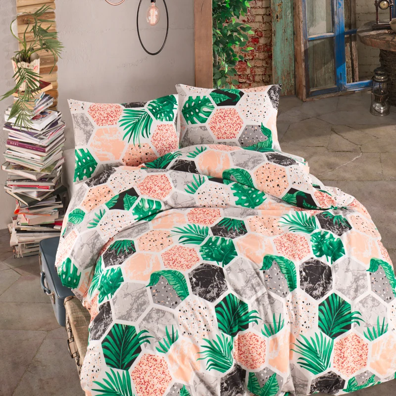 Роскошное постельное белье Lady Moda Hawai хлопковый комплект постельного белья Ranforce