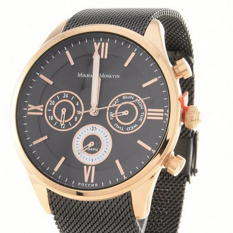 Часы мужские российские Михаил Москвин Mikhail Moskvin 1334S13B4 кварцевые | Кварцевые