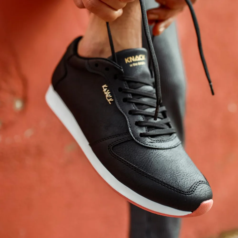 

Knack Casual Shoes Black Comfortable Flexible Structure Light Sturdy Stitched Quality Brand Men's Adult Teenager Shoes 2021 Fashion Shoes Men Original Non-Leather Casual Shoes Designer Shoes Work Shoes Man Shoes 002