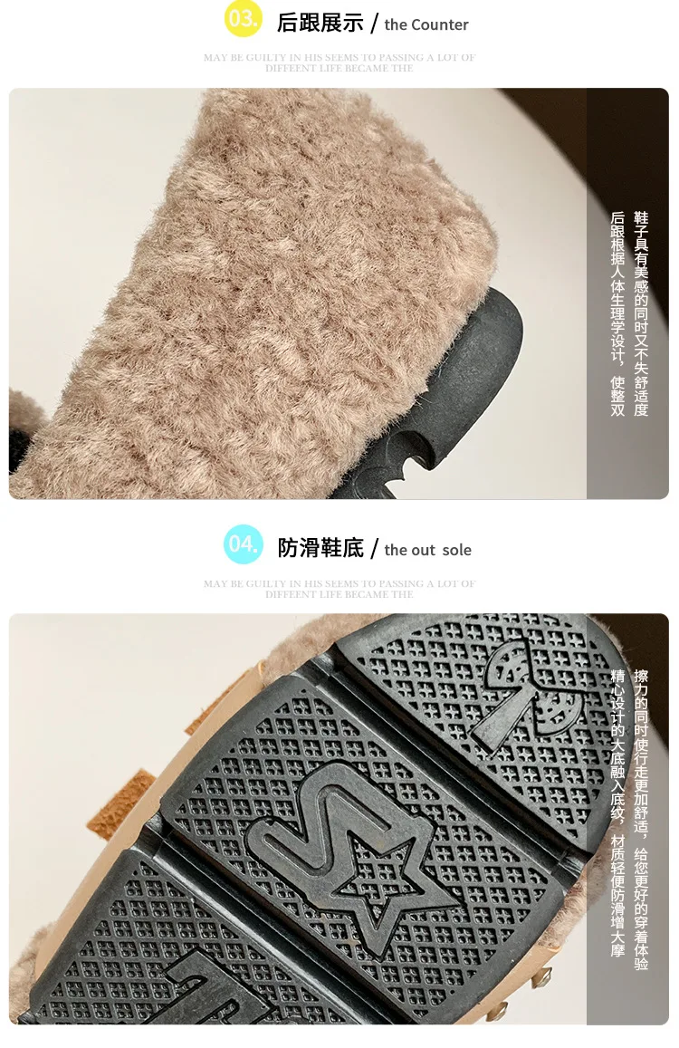 

Hot sell! 2019 Women Fashion Flat Shoes Women's Fur Decoration Flat Heel Shoes Beautiful Design 3 Colors Size 35 to 40 SC9506-A