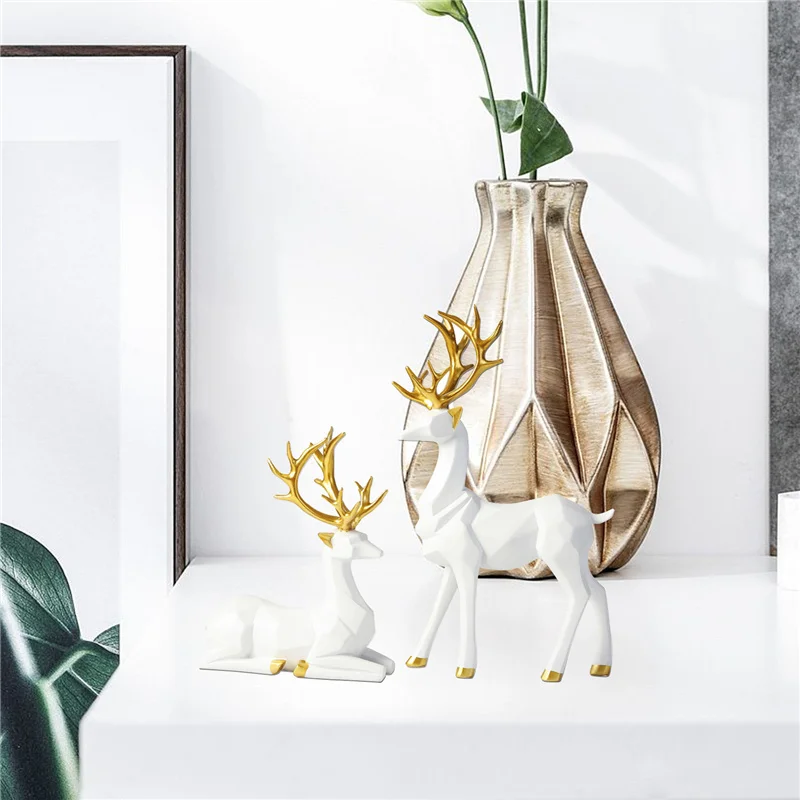 

Simple Modern Ceramic Figurines Livingroom Ornament Home Craft Furnishing For Decoration Office Desktop