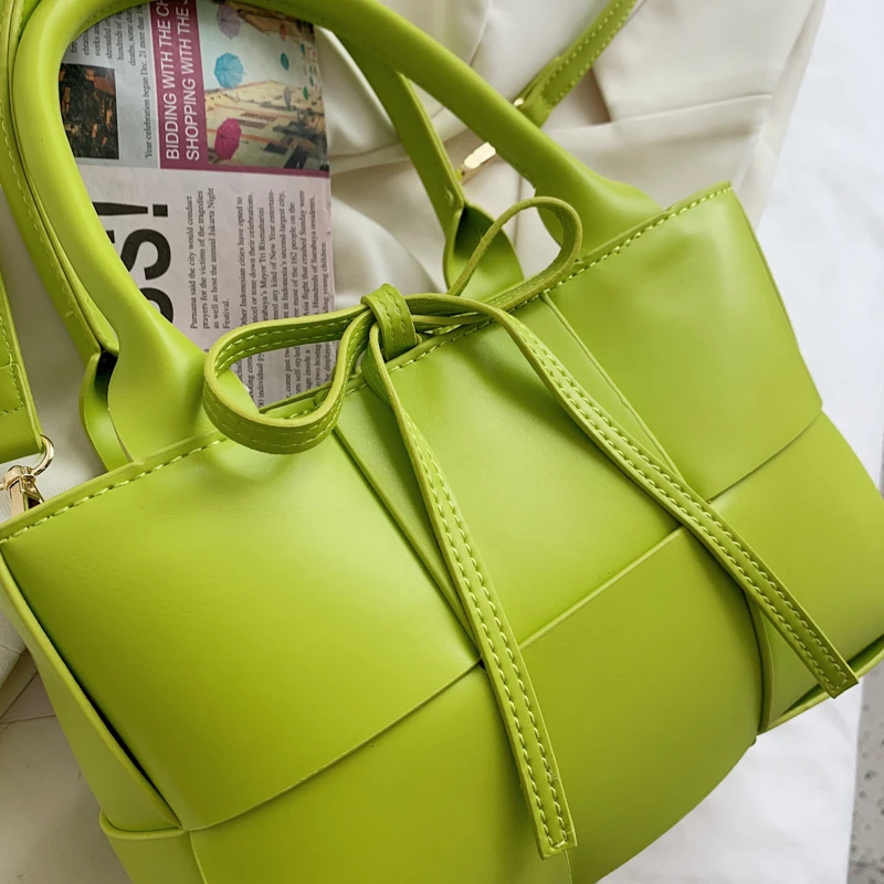 

Fashion Women Handbag Comfortable Leather Fabric Female Designer Casual Messenger Bag Spring Green Shoulder Purse Handbag