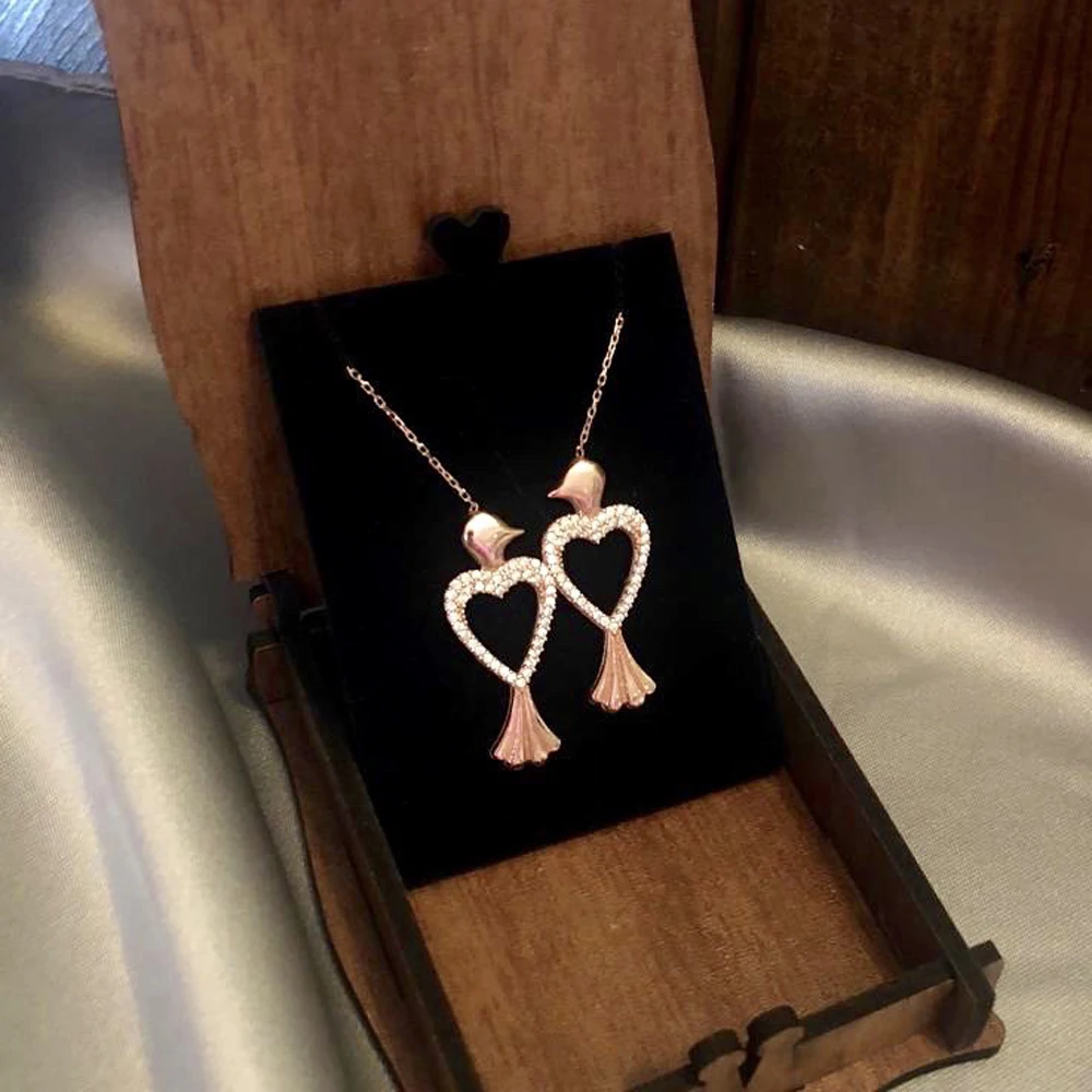 

Double Boards 925 Sterling Silver Necklace Women Girls Gift Jewelry Accessories Fashion Handmade Elegant Chain