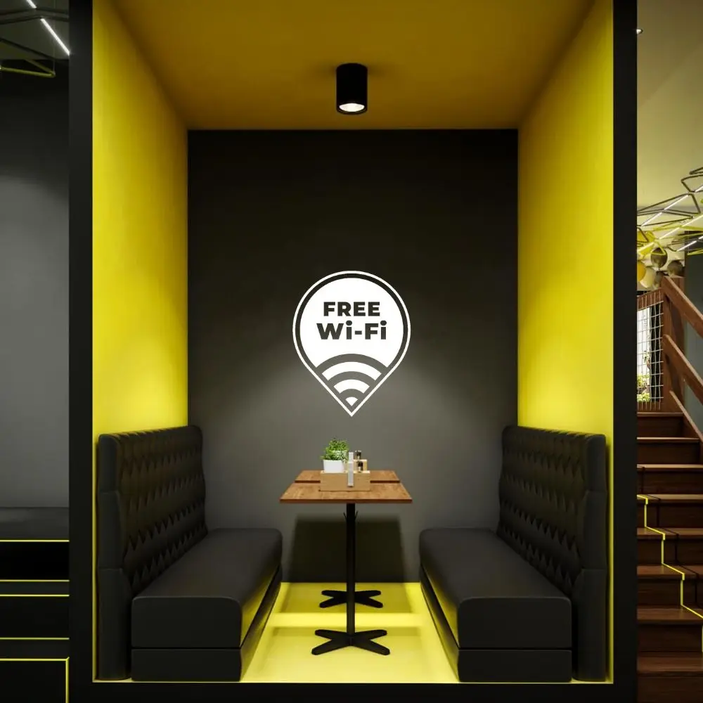 Новый бесплатный Wi-Fi для кофейни настенный стикер наклейка кафе и кухни