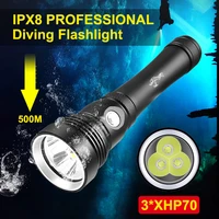 3xhp70 super diving flashlight underwater lights scuba diving flashlight 9000lumens underwater flashlight for diving activities