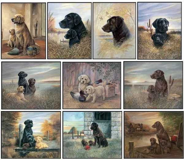 

Embroidery Counted Cross Stitch Kits Needlework - Crafts 14 ct DMC DIY Arts Handmade Decor - Dog and Puppy Collection 2