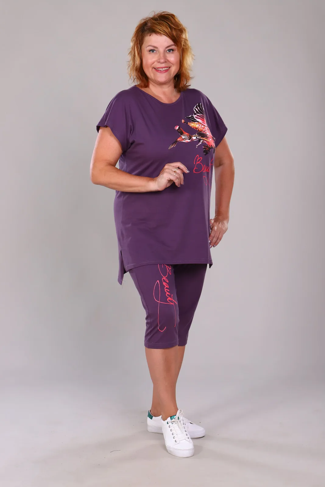 Костюм женский для дома с шортами принтом |