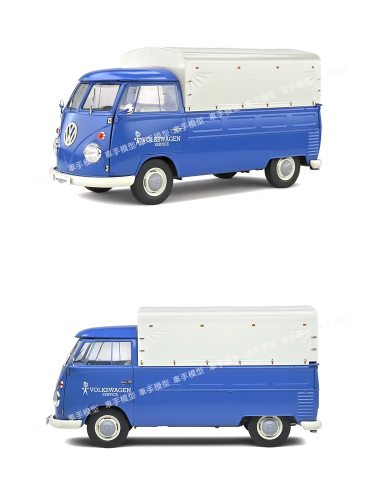 

HeyToys Solido 1/18 T1 Pick Up Service Blue 1950 DieCast Model Collection Limited Edition