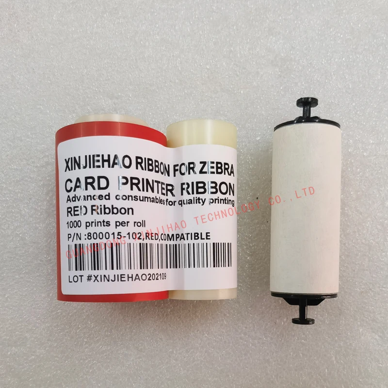 

800015-102 Red Ribbon 1000 Prints For Zebra P310C P310F P310i P330i P420C P420i P430i P500C P520i ID Card Printer