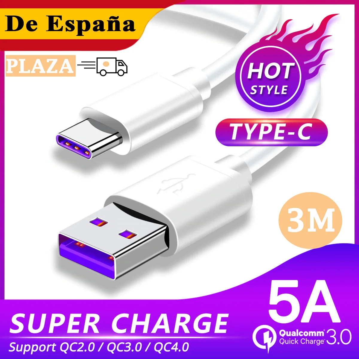 5A USB 3 0 Type C кабель для передачи данных м супер заряда быстрый быстрой зарядки типа
