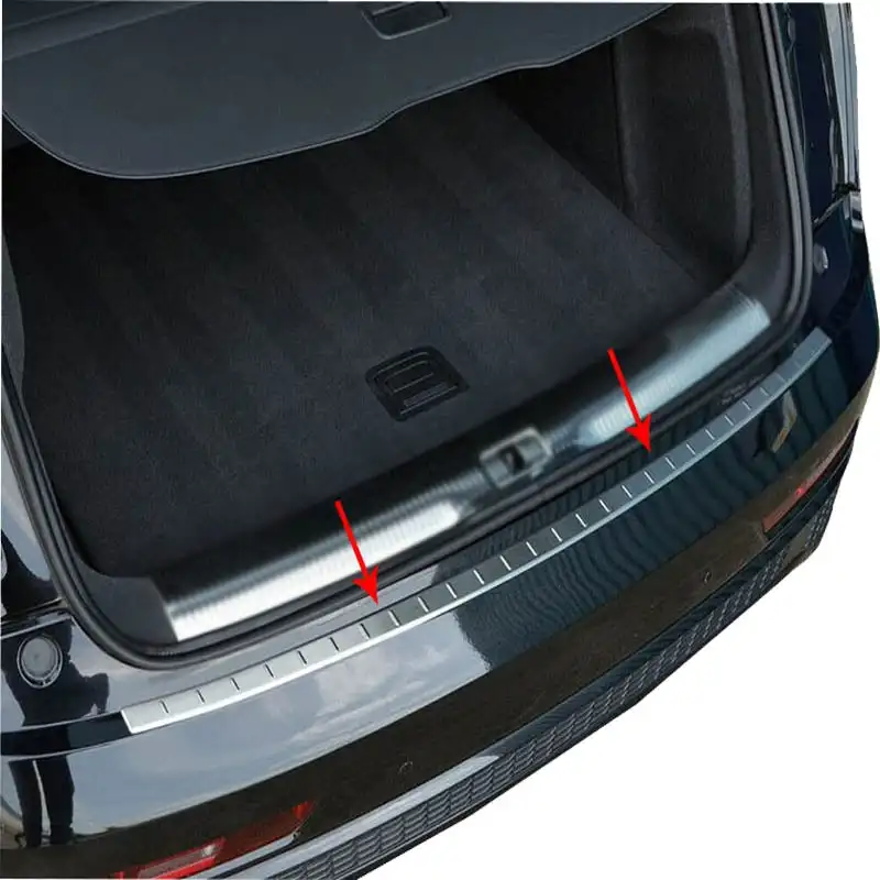 

Хромированная защитная накладка на задний бампер, защита от царапин на порог, подходит для Audi Q3 SUV 2011-2016