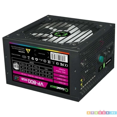 GameMax VP-800-RGB Блок питания RGB Ready VP-800-RGB80+ | Компьютеры и офис