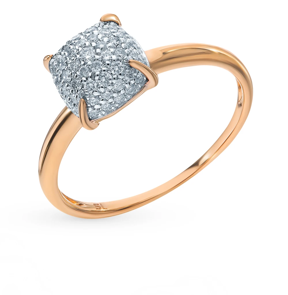 Золотое кольцо с бриллиантами SUNLIGHT|Кольца| |