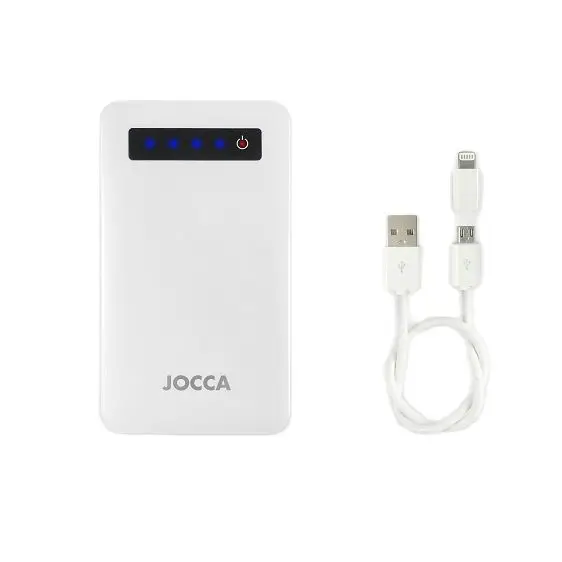 JOCCA external and portable battery charger. POWER BANK for SMARTPHONE, SMARTWATCH, TABLET or camera. Capacity 4000mA