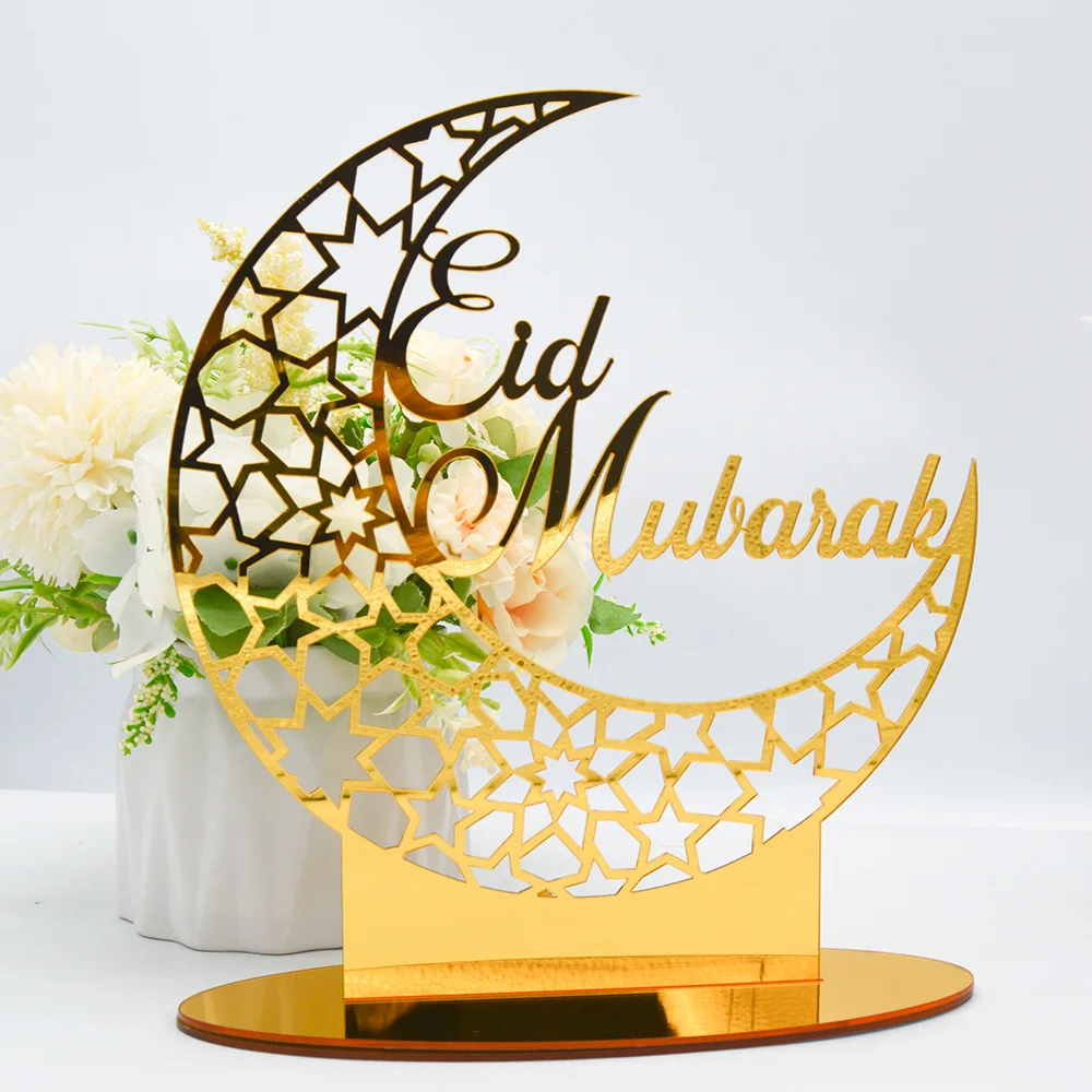

Eid Mubarak Acrylic Ornament Ramadan Decorations for Home Islamic Muslim Party Supplies Eid Al Adha Favor Ramadan Kareem Gifts