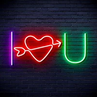 wedding decoration led neon sign i love you logo neon sign light bedroom wall decor home lighting valentines day gift for lover
