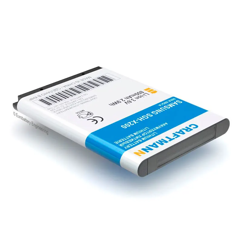 Аккумулятор Craftmann для Samsung GT-C3010/C3011/C3520/E1080/E1150/E1272/SGH-E250/E900/X160 (AB463446BU/AB553446BU/AB043446BE) -