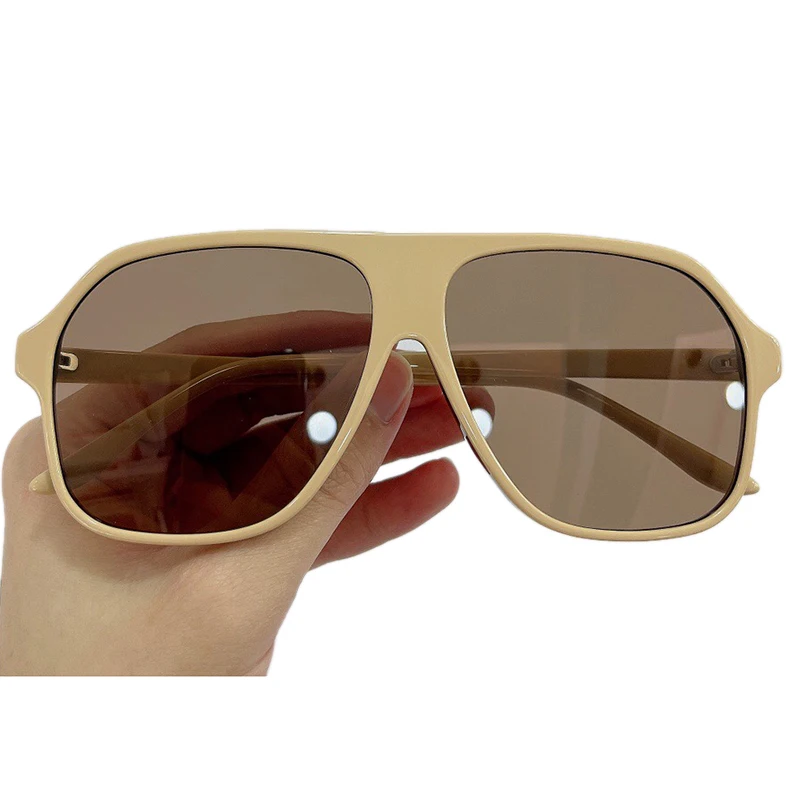 

Women Men Oversized Goggle Sunglasses Acetate Frame Mirror Gradient UV400 Protection Eyewear Oculos De Sol Feminino