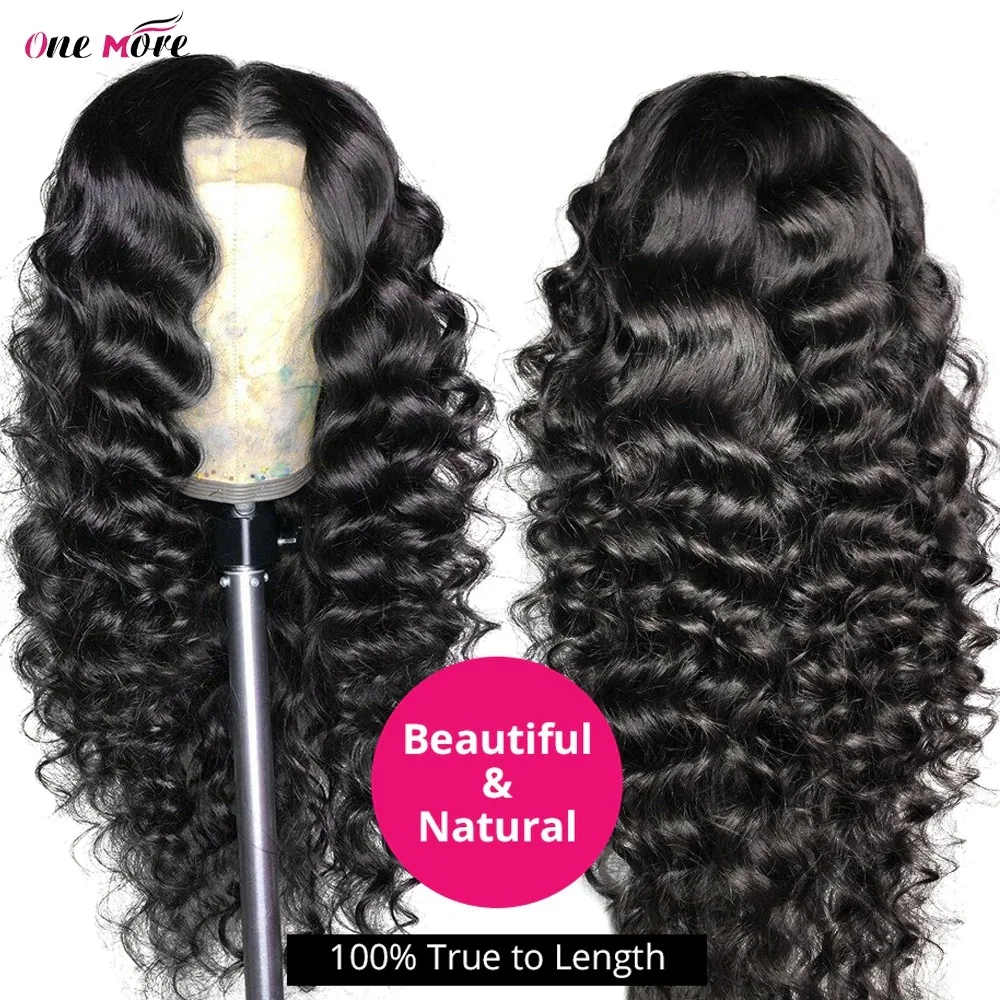 Beli 4X4 5X5 Penutupan Wig 28 30 Inch Tubuh Gelombang Renda Depan Rambut Manusia Wig Renda Transparan Wig Brasil Remy Rambut Wig Untuk Wanita