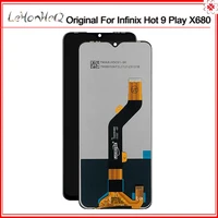 for infinix hot 9 play x680 lcd display screen assembly full complete glass digitizer replacement lcd