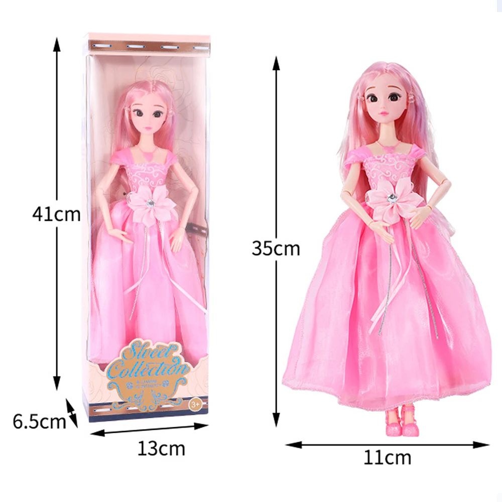 35 см пение принцесса кукла для девочки BJD Соединенные модные игрушки одеваются