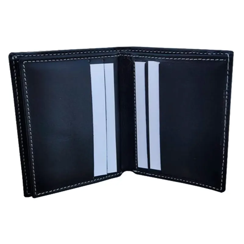 Бумажник модель знака национальной полиции чёрный цвет изготовленный из