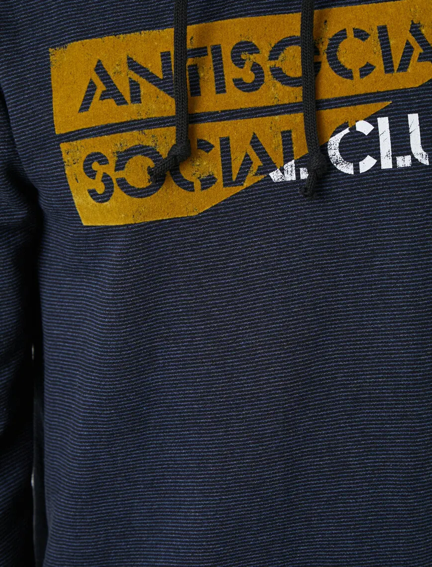 

Respect Life | Yaama Sayg - Slogan Yazl Baskl Kaponlu Sweatshirt