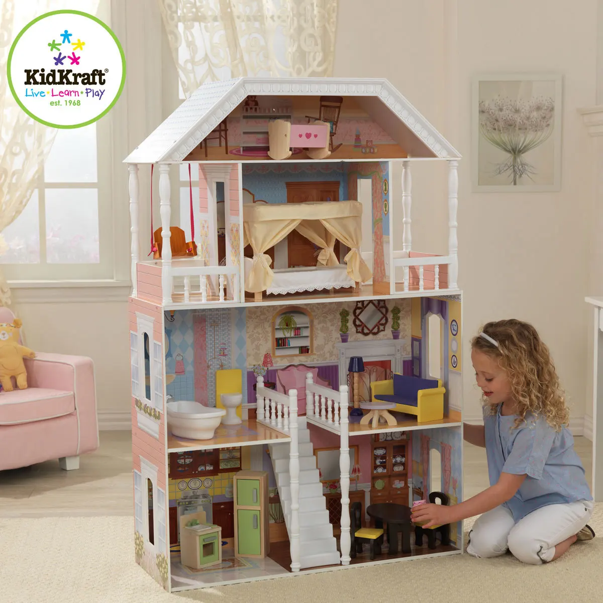 KidKraft Кукольный дом &quotСаванна&quot с мебелью|Кукольные дома| |