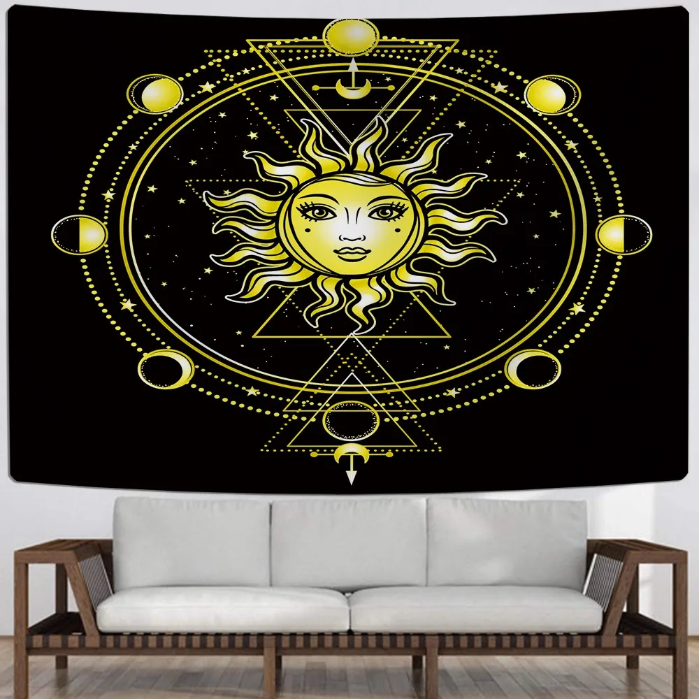 

В богемном стиле МАНДАЛА ГОБЕЛЕН Sun Goddess настенные подвесной Рождественский подарок украшение дома настенный гобелен для Гостиная стены ко...