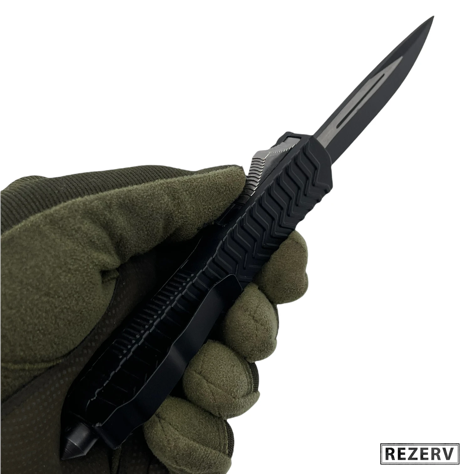 Нож кнопочный фронтальный &quotМамба&quot автоматический складной сталь 420 корпус