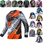 Мужские горнолыжные трикотажные изделия DH, горный велосипед, Джерси с длинным рукавом для мотокросса, одежда для езды на горном велосипеде