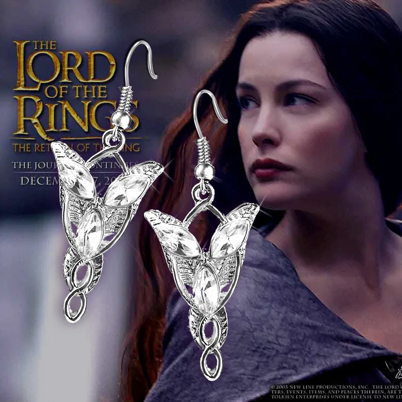 

Fashion Income Europe and America The Lord of the Rings Elf Princess Earrings Twilight Star Devil's Heart Premium Earrings