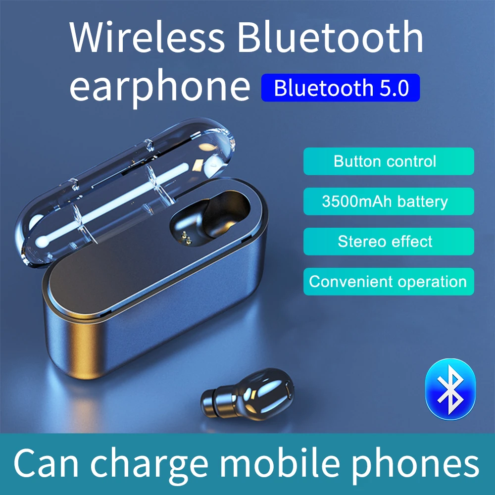 Bluetooth наушники вкладыши левая и правая гарнитура беспроводные 5 0 с микрофоном для