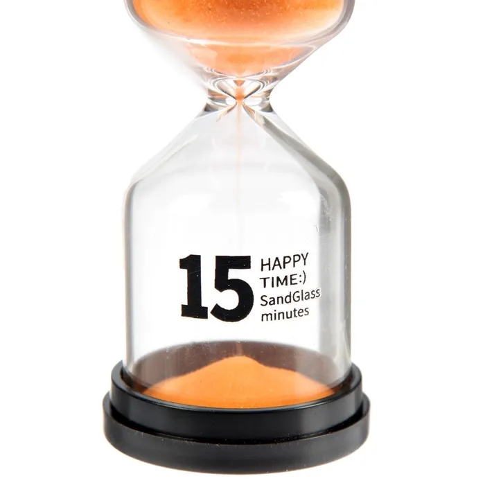 Песочные часы Happy time на 15 минут 4 х 11 см микс |