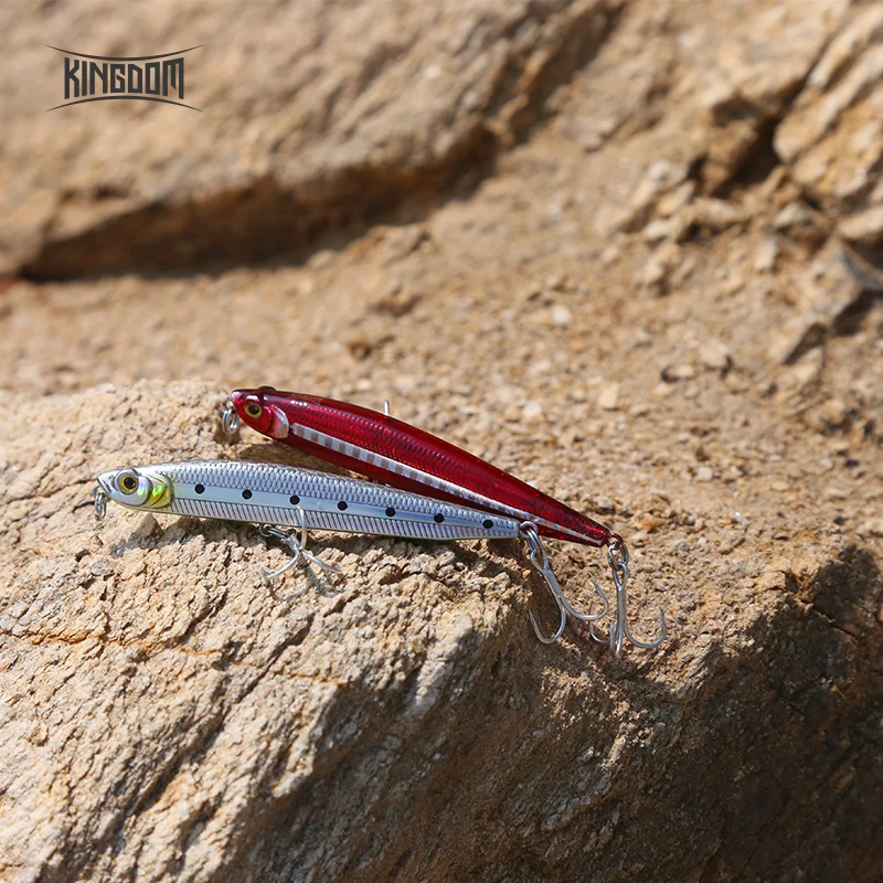 Kingdom Fishing Тонущая приманка карандаш 95 мм 19 г 80 мм 14 г 70 мм 9 г искусственная жесткая приманка воблеры Новое поступление для морского окуня модель 7504