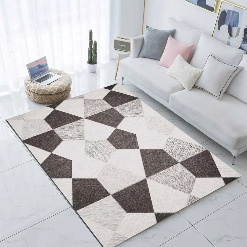 Другое Цвет серый белый абстрактная живопись в стиле пэчворк скандинавский 3d