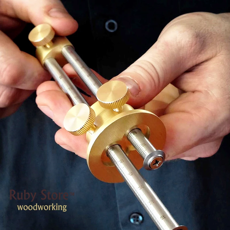 Двойной маркировочный манометр Qiangsheng Luban врезной длина 150 мм 6 дюймов для тонкой