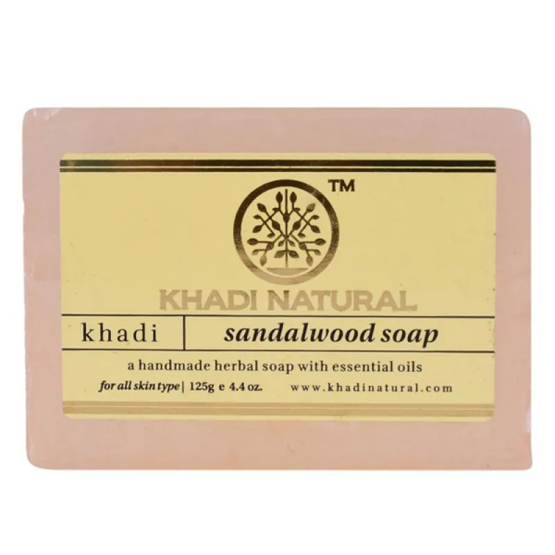 Натуральное мыло Кхади Сандал (Khadi Sandalwood Soap) 125 грамм