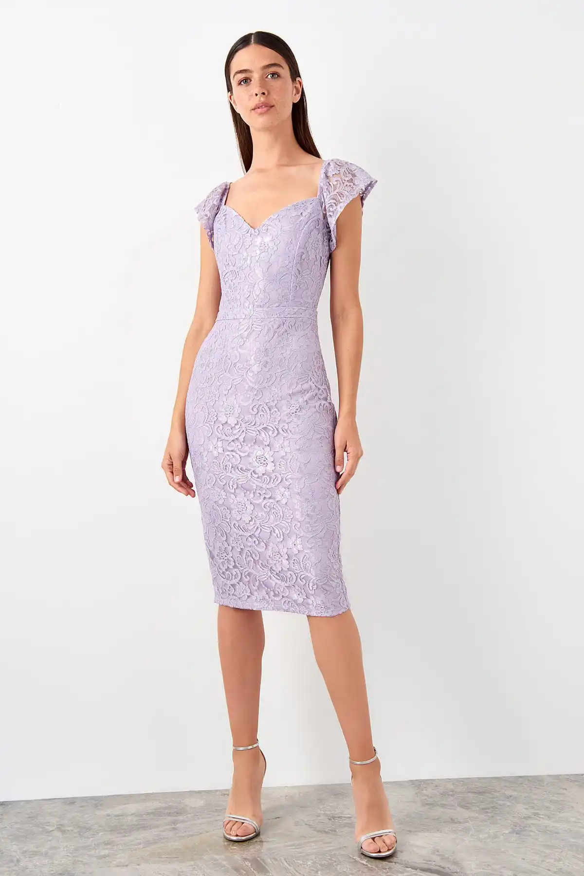 Кружевное платье Trendyol TPRSS19EL0538|Женские платья| |