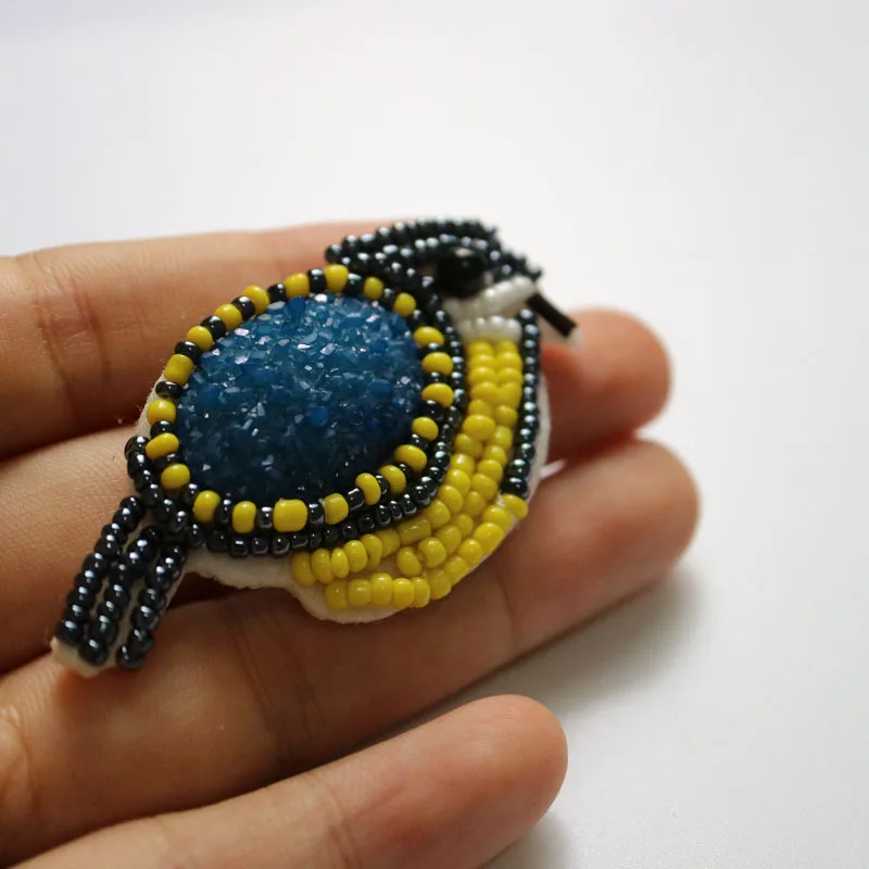 1 шт. 3D птица ручной работы горный хрусталь бисером нашивки для одежды DIY пришить